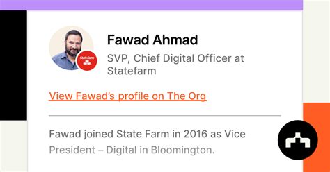 fawad ahmad state farm|state farm digital city.